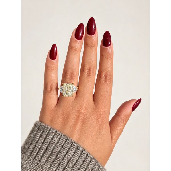 Yellow Gold Diamond Engagement Ring, 9.58Cttw Image 4 SVS Fine Jewelry Oceanside, NY
