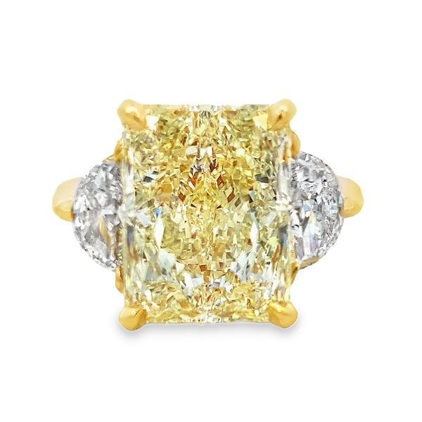 Yellow Gold Diamond Engagement Ring, 9.58Cttw SVS Fine Jewelry Oceanside, NY