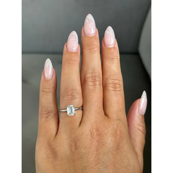 Emerald Cut Moissanite Engagement Ring, Size 7 Image 4 SVS Fine Jewelry Oceanside, NY