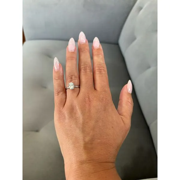 Oval Moissanite Engagement Ring, Size 7 Image 3 SVS Fine Jewelry Oceanside, NY