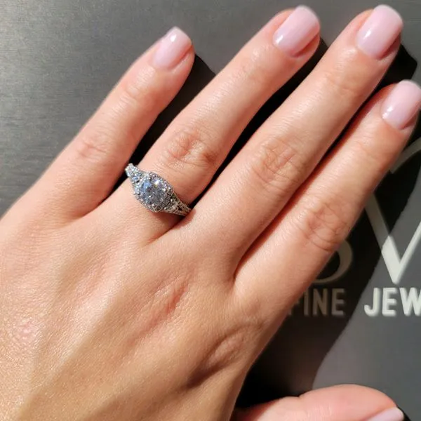 Verragio Insignia Collection Engagement Ring with Lab Grown Diamond Center, 1.65ctw Image 2 SVS Fine Jewelry Oceanside, NY