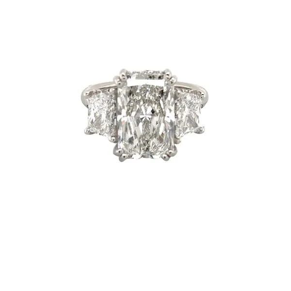 Lab Grown Three Stone Radiant Cut Diamond Engagement Ring, 6.72ctw SVS Fine Jewelry Oceanside, NY