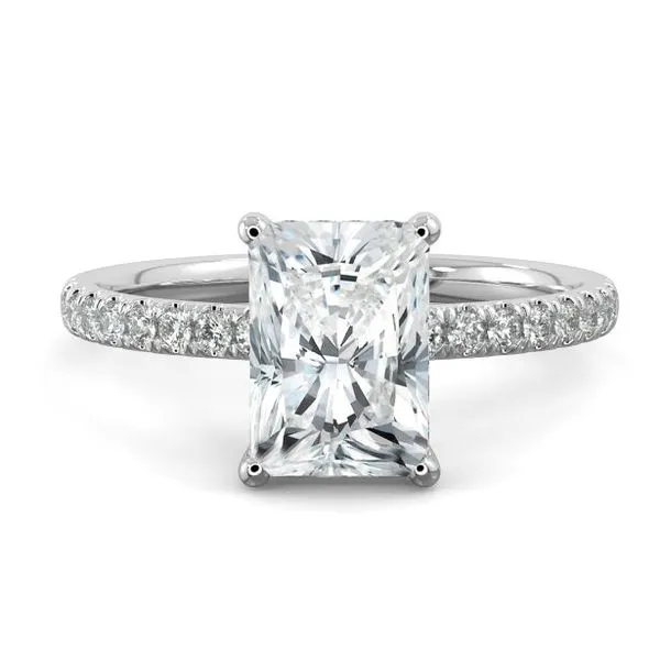 White Gold Radiant Lab-Grown Diamond Engagement Ring, 1.86ctw SVS Fine Jewelry Oceanside, NY