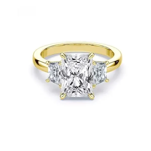 Yellow Gold And Lab-Grown Diamond Engagement Ring SVS Fine Jewelry Oceanside, NY