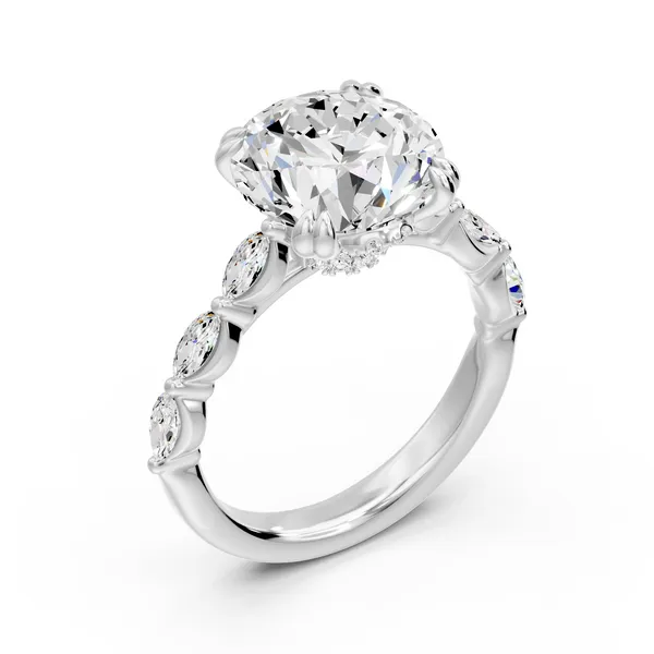 Platinum & Lab Grown Diamond Engagement Ring SVS Fine Jewelry Oceanside, NY