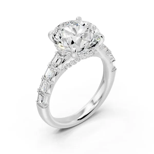 Platinum & Lab Grown Diamond Engagement Ring SVS Fine Jewelry Oceanside, NY