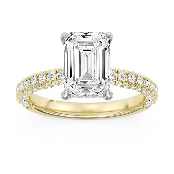 Yellow & White Gold & Lab Grown Diamond Engagement Ring SVS Fine Jewelry Oceanside, NY