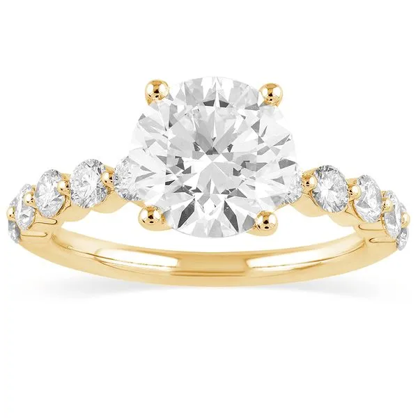 Yellow Gold & Lab Grown Diamond Engagement Ring SVS Fine Jewelry Oceanside, NY