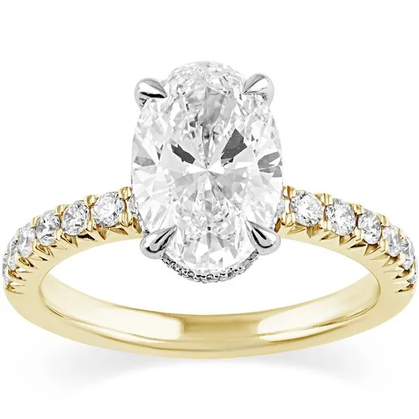 Yellow & White Gold & Lab Grown Diamond Engagement Ring SVS Fine Jewelry Oceanside, NY