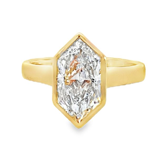 Yellow Gold Lab Grown Diamond Engagement Ring SVS Fine Jewelry Oceanside, NY