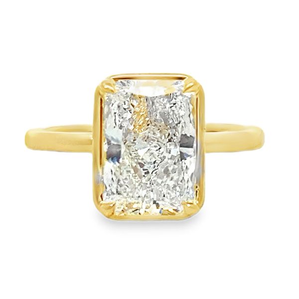 Yellow Gold Lab Grown Diamond Engagement Ring, 3.02Ct SVS Fine Jewelry Oceanside, NY