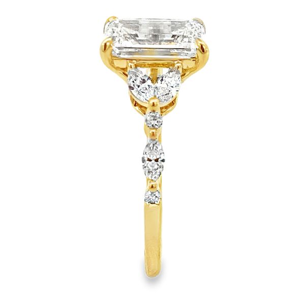 Yellow Gold Lab Grown Diamond Engagement Ring, 3.08Cttw Image 3 SVS Fine Jewelry Oceanside, NY