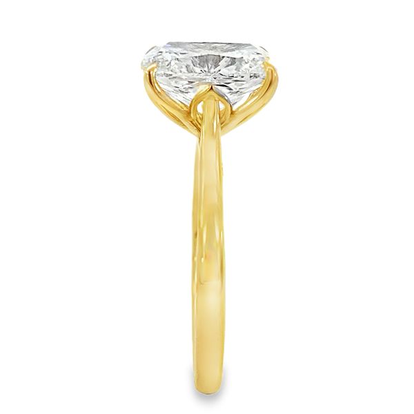 Yellow Gold Lab Grown Diamond Engagement Ring, 3.05Ct Image 3 SVS Fine Jewelry Oceanside, NY