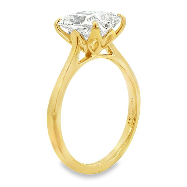 Yellow Gold Lab Grown Diamond Engagement Ring, 3.05Ct Image 4 SVS Fine Jewelry Oceanside, NY