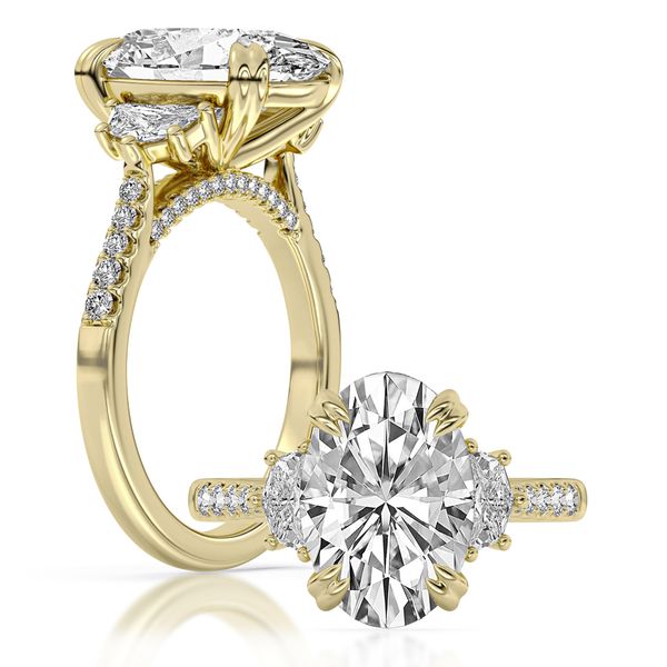 Yellow Gold Lab Grown Diamond Engagement Ring, 5.92Cttw Image 2 SVS Fine Jewelry Oceanside, NY