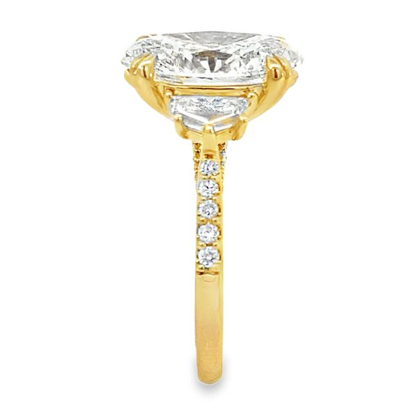 Yellow Gold Lab Grown Diamond Engagement Ring, 5.92Cttw Image 3 SVS Fine Jewelry Oceanside, NY