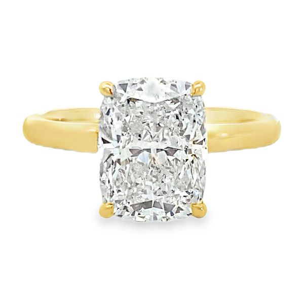 Yellow Gold Lab Grown Diamond Engagement Ring, 3.37Cttw Image 2 SVS Fine Jewelry Oceanside, NY