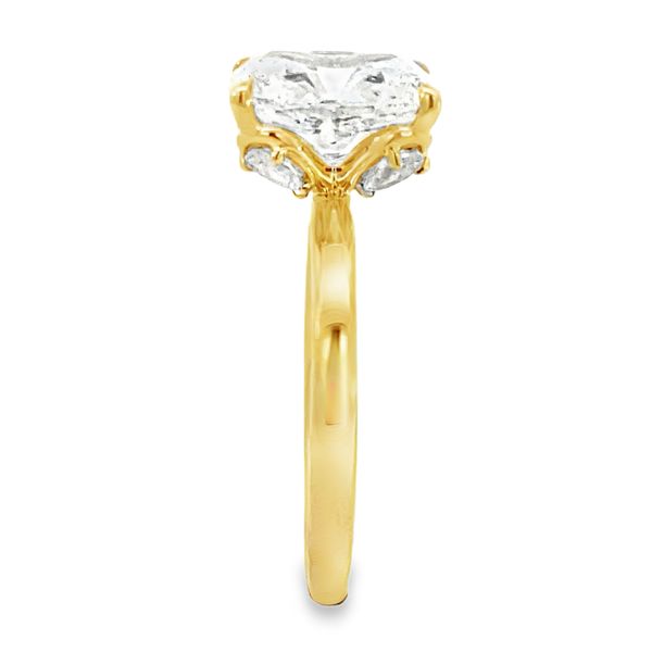 Yellow Gold Lab Grown Diamond Engagement Ring, 3.37Cttw Image 4 SVS Fine Jewelry Oceanside, NY