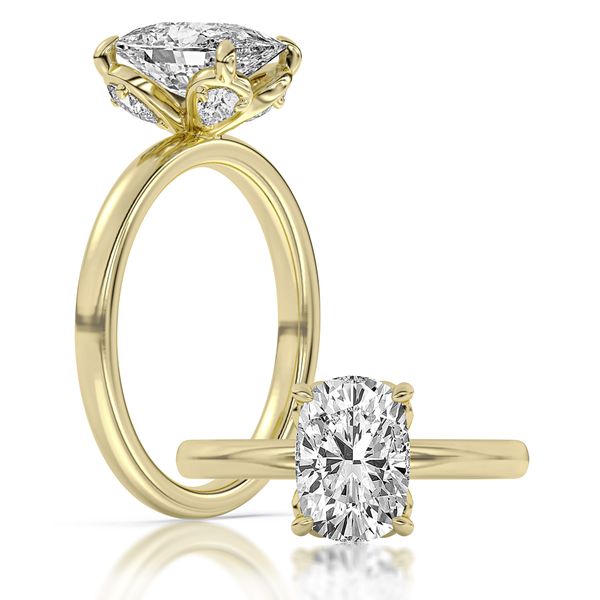 Yellow Gold Lab Grown Diamond Engagement Ring, 3.37Cttw SVS Fine Jewelry Oceanside, NY