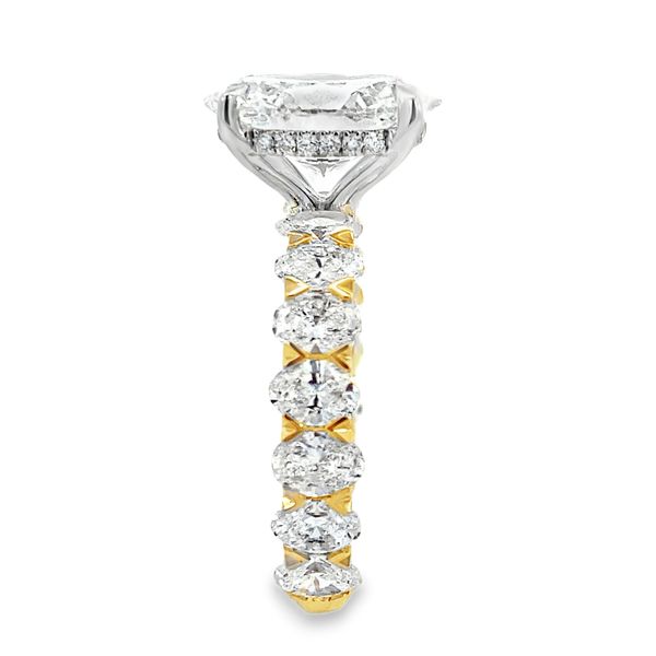 Yellow & White Gold Lab Grown Diamond Engagement Ring Image 2 SVS Fine Jewelry Oceanside, NY