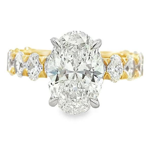 Yellow & White Gold Lab Grown Diamond Engagement Ring SVS Fine Jewelry Oceanside, NY