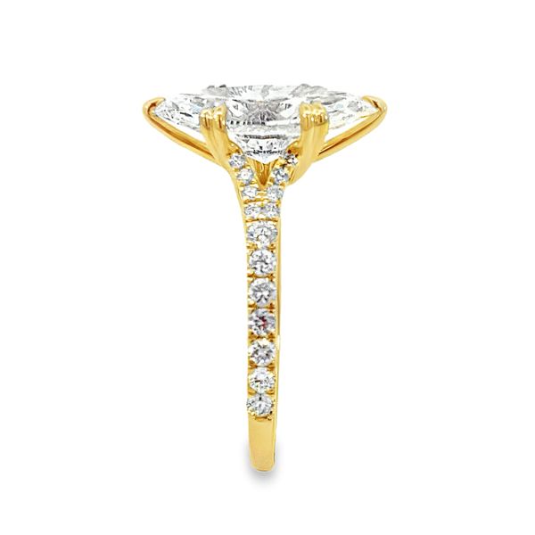 Yellow Gold Lab Grown Diamond Engagement Ring, 3.42Cttw Image 2 SVS Fine Jewelry Oceanside, NY