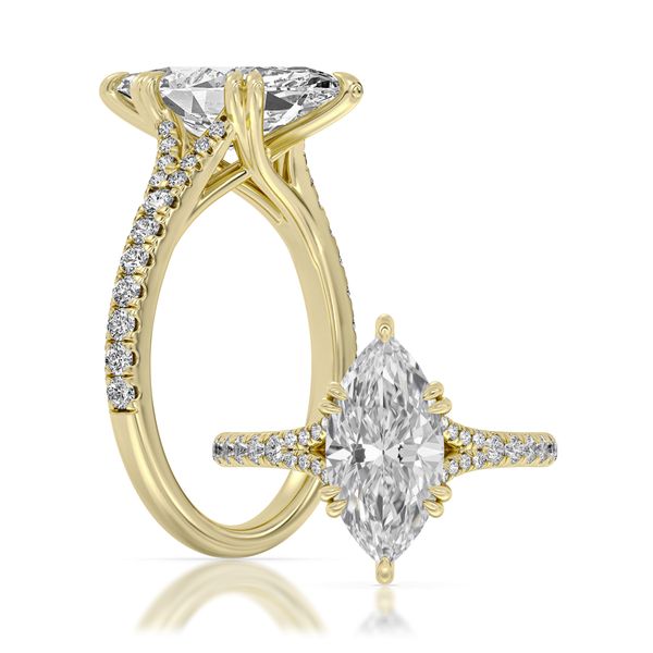 Yellow Gold Lab Grown Diamond Engagement Ring, 3.42Cttw SVS Fine Jewelry Oceanside, NY