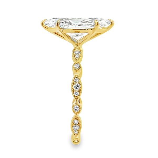 Yellow Gold Lab Grown Diamond Engagement Ring, 2.71Cttw Image 2 SVS Fine Jewelry Oceanside, NY