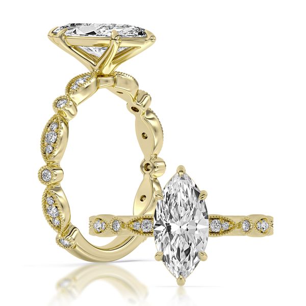 Yellow Gold Lab Grown Diamond Engagement Ring, 2.71Cttw SVS Fine Jewelry Oceanside, NY
