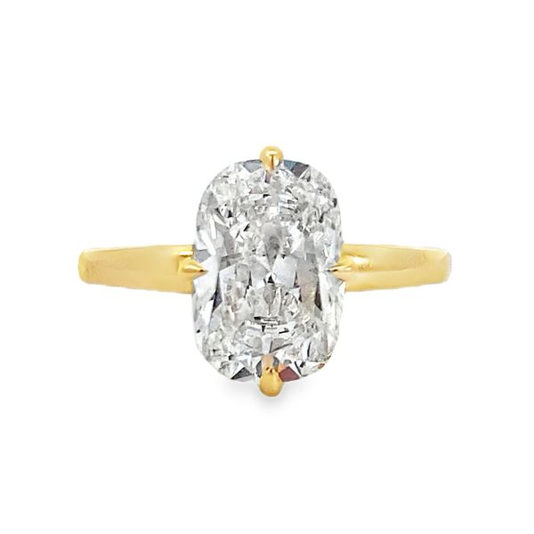 Yellow Gold Lab Grown Diamond Engagement Ring, 3.14Cttw SVS Fine Jewelry Oceanside, NY