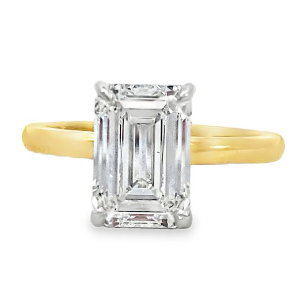 White & Yellow Gold Lab Grown Diamond Engagement Ring SVS Fine Jewelry Oceanside, NY
