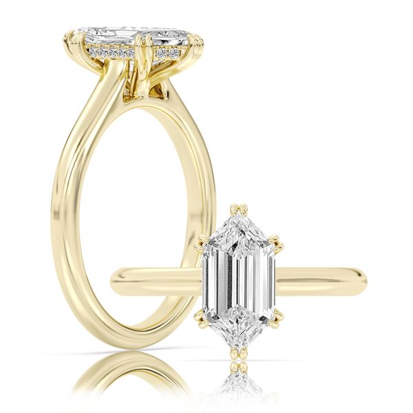 Yellow Gold Lab Grown Diamond Engagement Ring SVS Fine Jewelry Oceanside, NY