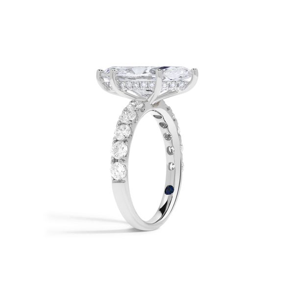 White Gold & Lab Grown Diamond Engagement Ring Image 2 SVS Fine Jewelry Oceanside, NY
