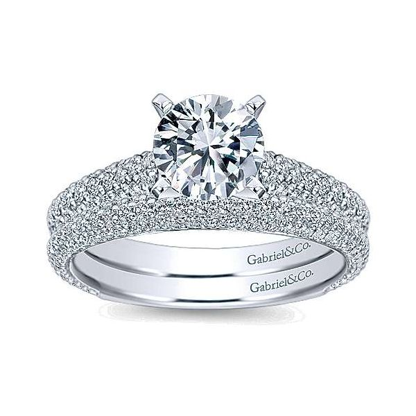 Gabriel & Co. Tatiana 14K White Gold Engagement Ring Image 5 SVS Fine Jewelry Oceanside, NY