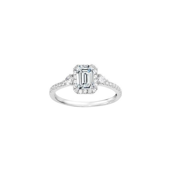 True Romance 14K White Gold Halo Engagement Ring SVS Fine Jewelry Oceanside, NY