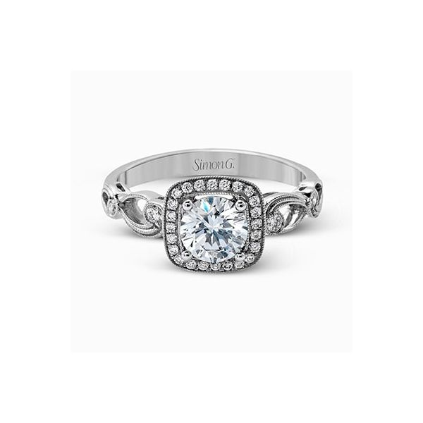 Simon G. Passion Collection White Gold Ring, Size 6.5 Image 2 SVS Fine Jewelry Oceanside, NY