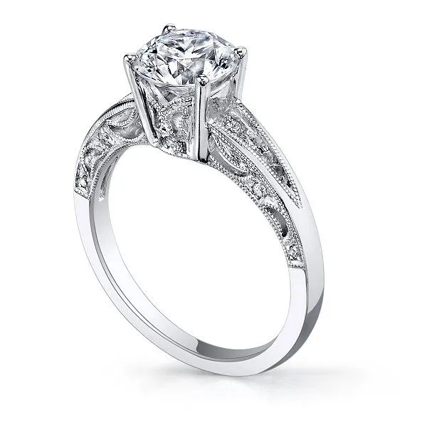 14K White Gold Engagement Ring Image 2 SVS Fine Jewelry Oceanside, NY