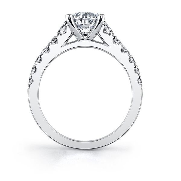 Sylvie Collection Luna Diamond Engagement Ring Image 2 SVS Fine Jewelry Oceanside, NY