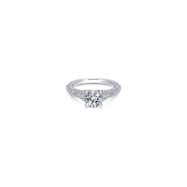 Gabriel & Co. Marisol 14K White Gold Engagement Ring Image 2 SVS Fine Jewelry Oceanside, NY