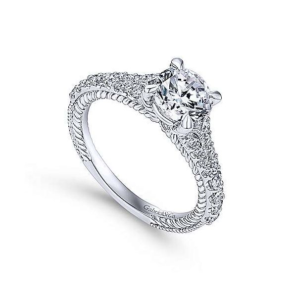 Gabriel & Co. Marisol 14K White Gold Engagement Ring Image 4 SVS Fine Jewelry Oceanside, NY