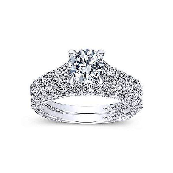 Gabriel & Co. Marisol 14K White Gold Engagement Ring Image 5 SVS Fine Jewelry Oceanside, NY