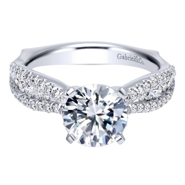 Gabriel & Co. Marley 14K White Gold Engagement Ring Image 2 SVS Fine Jewelry Oceanside, NY