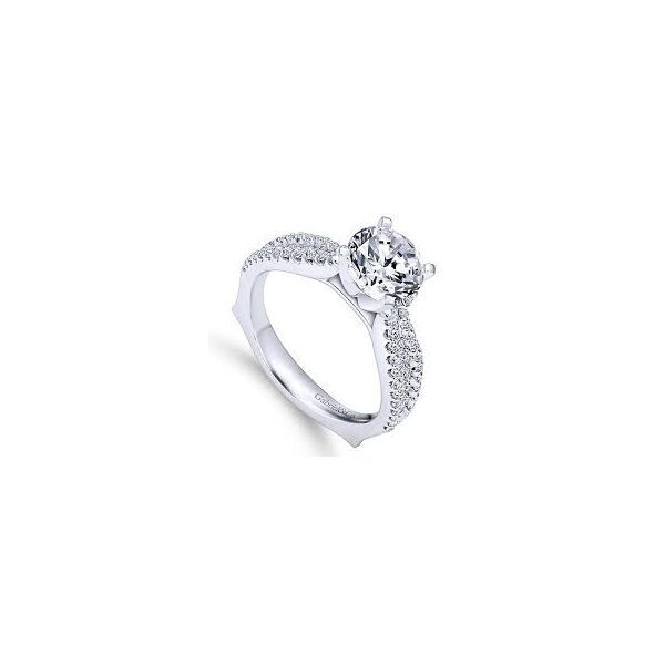 Gabriel & Co. Marley 14K White Gold Engagement Ring Image 4 SVS Fine Jewelry Oceanside, NY