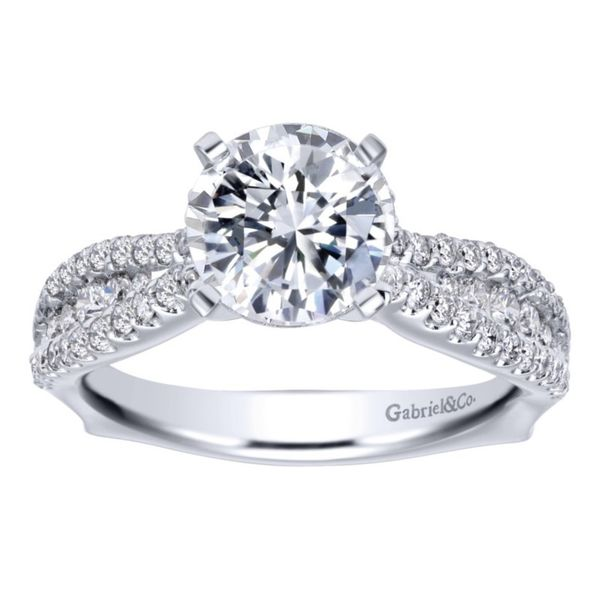 Gabriel & Co. Marley 14K White Gold Engagement Ring SVS Fine Jewelry Oceanside, NY