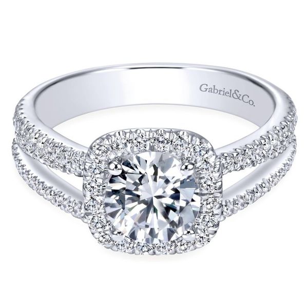 Gabriel & Co. Hillary 14K white gold Engagement Ring Image 2 SVS Fine Jewelry Oceanside, NY