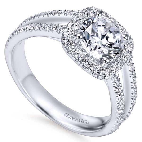 Gabriel & Co. Hillary 14K white gold Engagement Ring Image 4 SVS Fine Jewelry Oceanside, NY