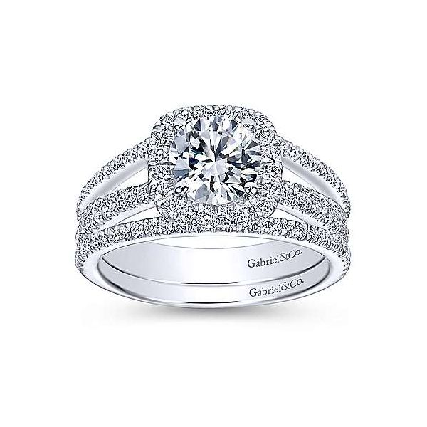 Gabriel & Co. Hillary 14K white gold Engagement Ring Image 5 SVS Fine Jewelry Oceanside, NY