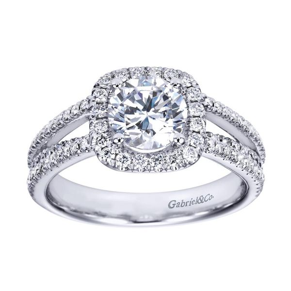 Gabriel & Co. Hillary 14K white gold Engagement Ring SVS Fine Jewelry Oceanside, NY