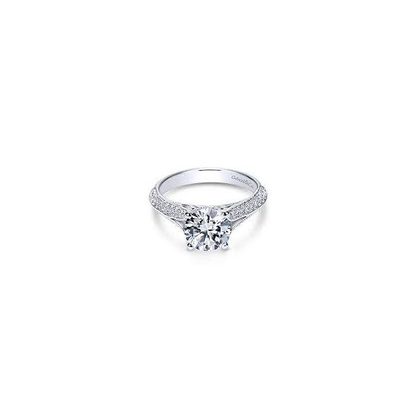Gabriel & Co. Marion 14K White Gold Engagement Ring Image 2 SVS Fine Jewelry Oceanside, NY