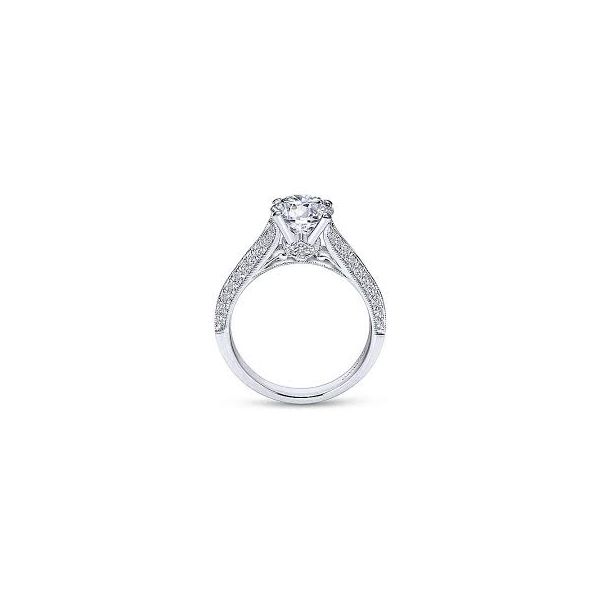 Gabriel & Co. Marion 14K White Gold Engagement Ring Image 3 SVS Fine Jewelry Oceanside, NY